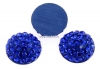 Swarovski, cabochon pave, majestic blue, 6mm - x1