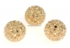 Swarovski, margele pave, golden shadow, 10mm - x1