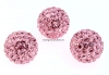 Swarovski, margele pave, light rose, 6mm - x1