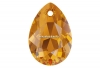 Swarovski, pandantiv picatura, topaz, 11.5mm - x2