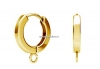 Tortite cercei argint 925 placat cu aur, 14.5mm - x1per