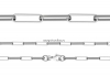 Lant masiv cu model mare, argint 925, 45cm - x1