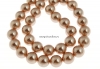 Perle tip Mallorca, rotund, rose gold, 12mm