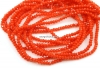 Sirag margele cristal, rondele fatetate, indian siam, 3x2.2mm