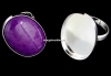 Baza inel, argint 925, 25x18mm, interior 20mm - x1