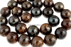 Margele bronzit natural, rotund, 5mm