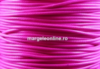 Snur matase cerata, roz, 1.7mm - 5m