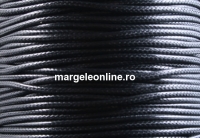 Snur matase cerata, negru, 1.7mm - 5m
