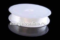 Guta elastica, alb transparent, 0.7mm