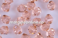 Swarovski, margele bicone, light peach, 4mm - x20