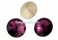 Swarovski, rivoli, amethyst, 18mm - x1