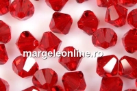 Swarovski, margele bicone, siam, 6mm - x10