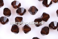 Swarovski, margele bicone, mocca, 4mm - x20