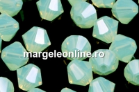 Swarovski, margele bicone, chrysolite opal, 4mm - x20