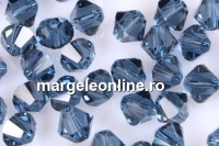 Swarovski, bicone bead, montana, 4mm - x20