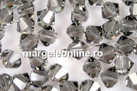 Swarovski, margele bicone, black diamond, 6mm - x10