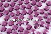 Swarovski, marguerite flower, amethyst, 6mm - x10