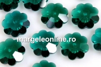 Swarovski,marguerite flower, emerald, 6mm - x10