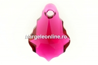 Swarovski, baroque pendant, ruby, 16mm - x1