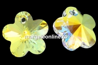 Swarovski, pandantiv floare, crystal AB, 20mm - x1