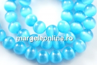 Margele ochi de pisica, turcoaz, grad A, 4mm