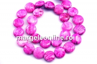 Margele agata crazy, banut, 12.5mm