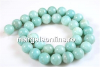 Margele Amazonite natural, round, 8mm