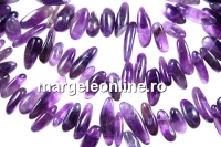 Margele ametist, stick, 10x5-15x5mm - 40cm