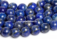 Margele Lapis Lazuli natural A+, rotund, 5mm