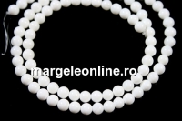 Sidef alb, grad A , lucios, rotund, 4.5mm