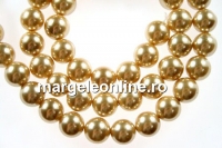 tip Mallorca pearls, round, gold, 6mm