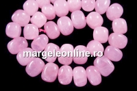 Pink quartz, candy drops, 15mm