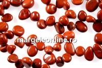 Margele jasp rosu, nugget, 12-14mm