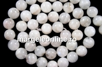 Natural moonstone, round, 8.5mm