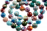 Jasp imperial multicolor, rotund, 8mm