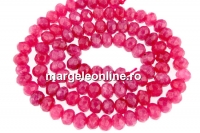 Margele jad cyclammen, rondela fatetata, 5.5mm