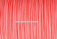 Snur matase pentru bratari, padparadscha, 0.8mm - x5m