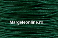 Snur matase pentru bratari, verde intens, 1mm - x5m