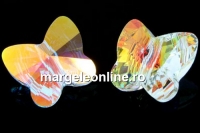 Swarovski, fluture, crystal aurore boreale, 6mm - x2