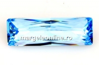 Swarovski, princess baguette, aquamarine, 24x8mm - x1