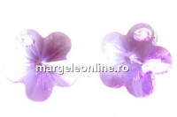 Swarovski, pandantiv floare, violet, 12mm - x2