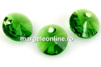 Swarovski, pandantiv rivoli, fern green, 8mm - x4