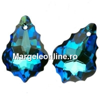 Swarovski, baroque pendant, bermuda blue, 22mm - x1