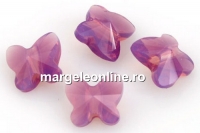 Swarovski, fluture, cyclamen opal, 6mm - x2