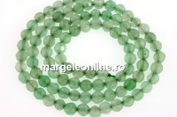 Green aventurine, faceted round, 4.5mm