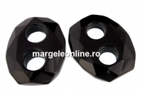 Link masiv din agata neagra, 37-38mm - x1