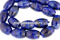 Margele lapis lazuli natural, butoias rotunjit 19x13mm