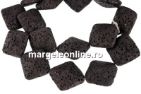 Lava, black, square, 23.5x23.5mm
