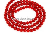 Coral, rosu , rotund, grad A, 4.5mm