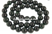 Green goldstone, round, 8mm